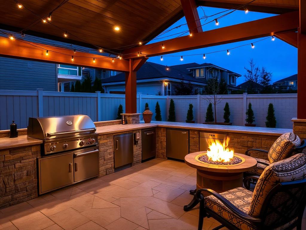 Outdoor kitchens and fire pits built in Marin County